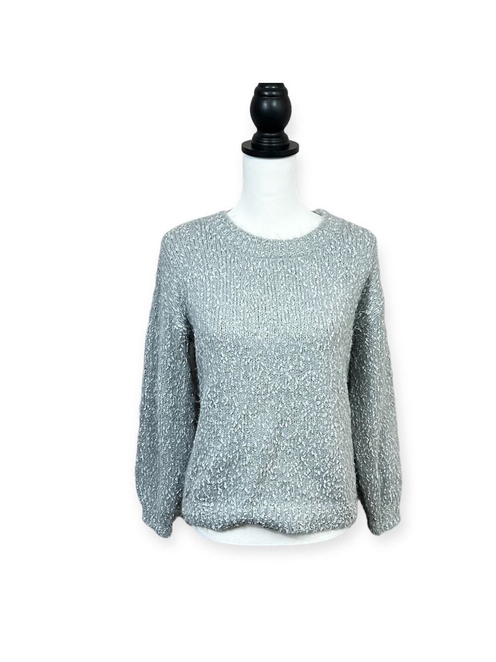 PHILOSOPHY Gray Textured Crewneck
Sweater Size S